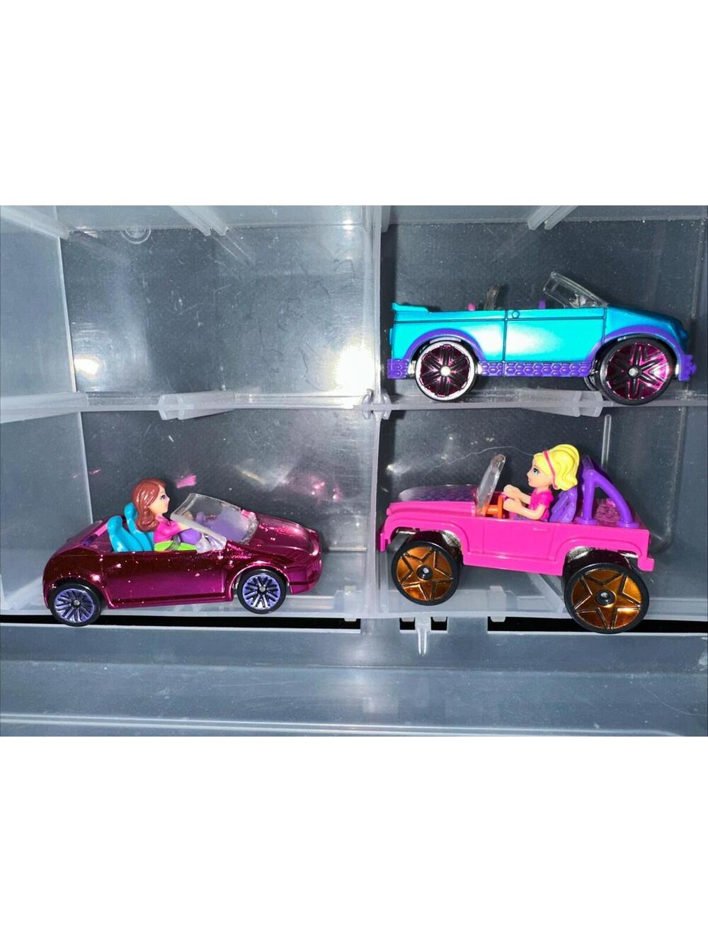 Mattel - Polly Pocket Wheels Race to the Mall 3 Cars & 2 Figures 2007
